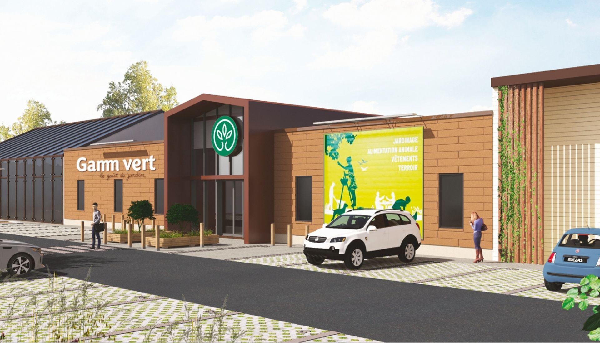 construction magasin Gamm Vert Bourg-en-Bresse